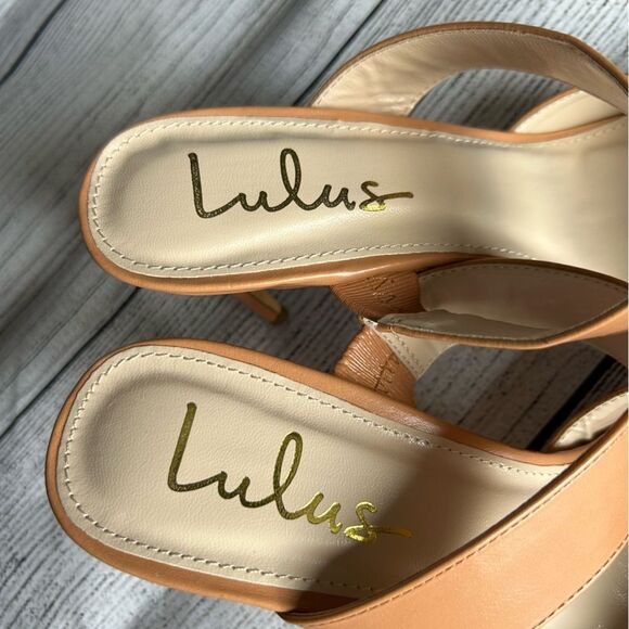 Lulus Faire Tan Pointed-Toe Mules size 9 - Picture 6 of 16